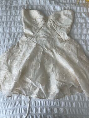 House of CB Ivory Lace Corset Dress with Eyelet Detail